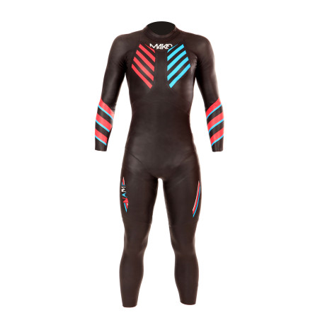 Combinaison Homme Mako Triathlon NAMI 2.1 Black Blue Pink