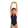 Maillot fille Arena Biglogo Swim Black Freak Rose