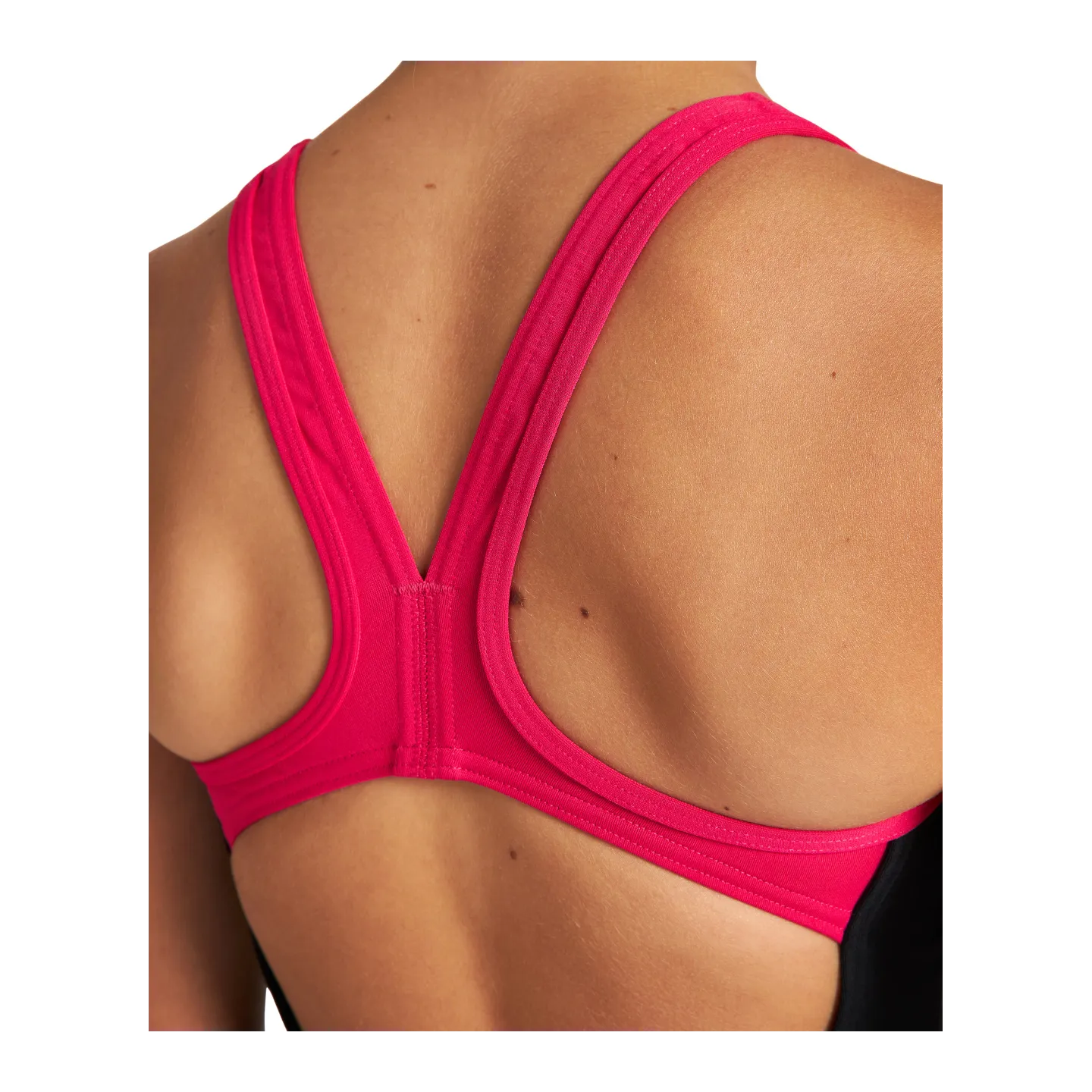 Maillot fille Arena Biglogo Swim Black Freak Rose