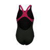 Maillot fille Arena Biglogo Swim Black Freak Rose