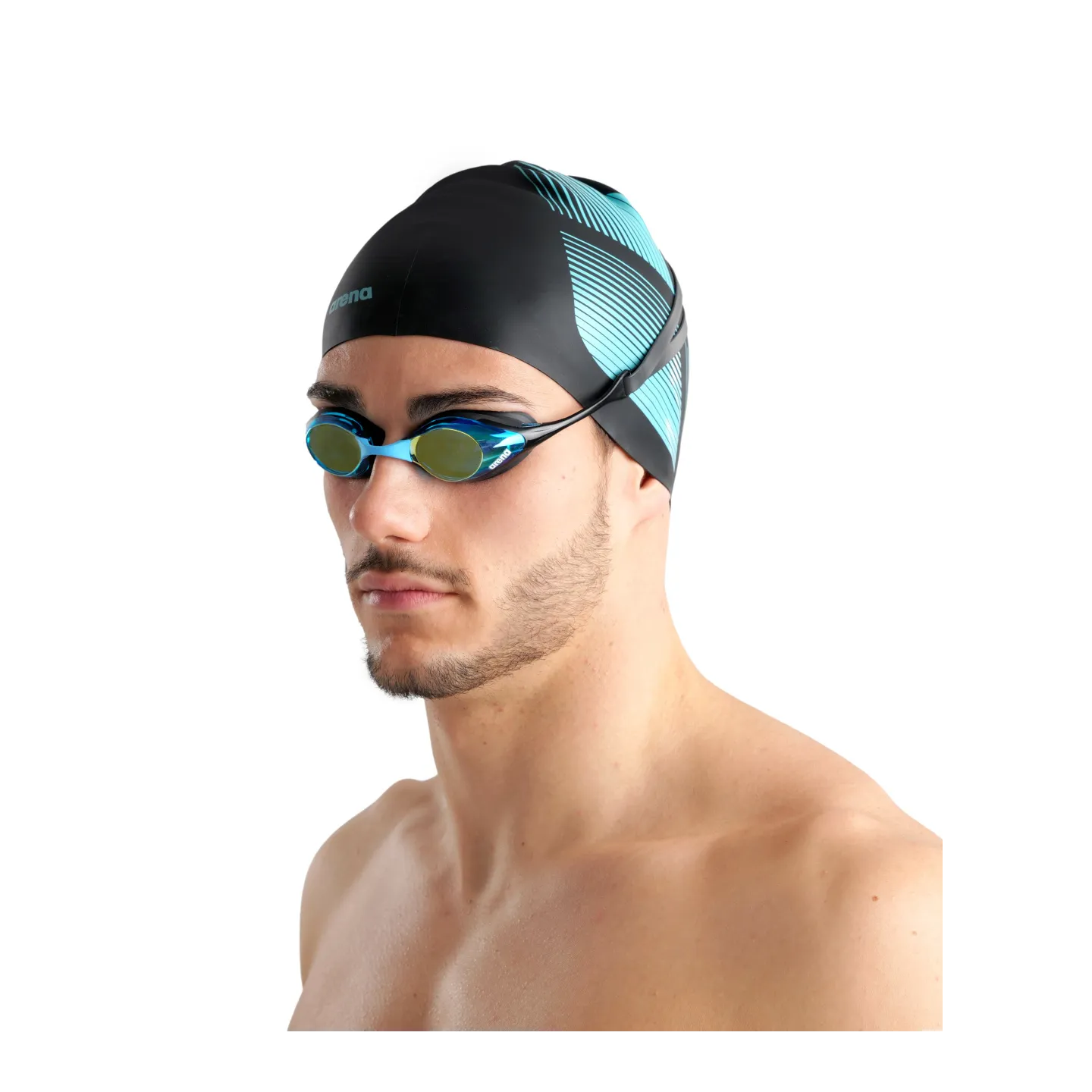 Cobra Swipe Mirror Indoor Aqua Black