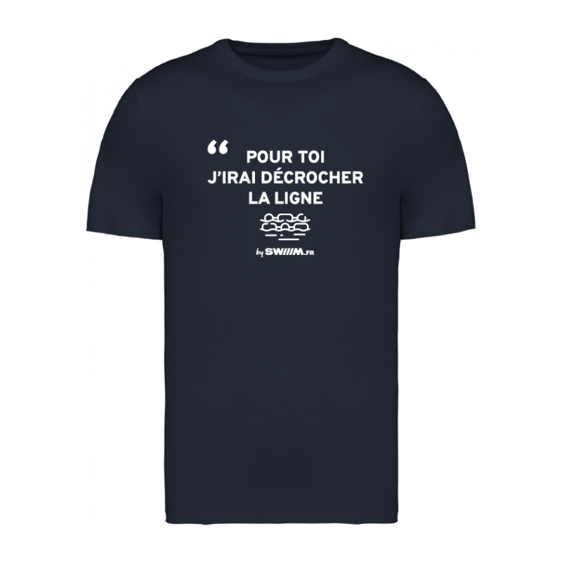 Tee Shirt Unisexe Décrocher La Ligne Navy