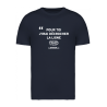 Tee Shirt Unisexe Décrocher La Ligne Navy