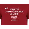 Tee Shirt Unisexe Décrocher La Ligne Red