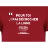 Tee Shirt Unisexe Décrocher La Ligne Red