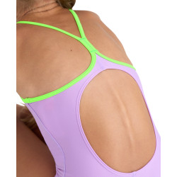 Maillot de bain fille Light Drop Solid Lilac Soft Green