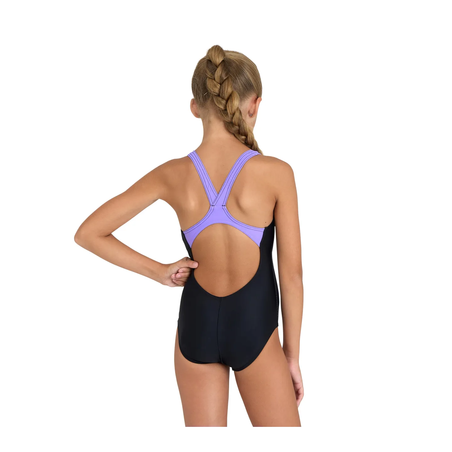 Maillot de bain Fille Parrot Black Dark Lavanda
