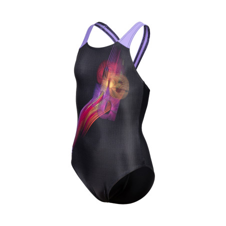 Maillot de bain Fille Parrot Black Dark Lavanda