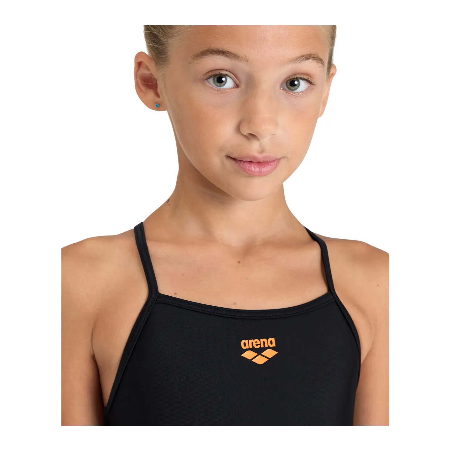 Maillot de bain fille Light Drop Solid Black Black
