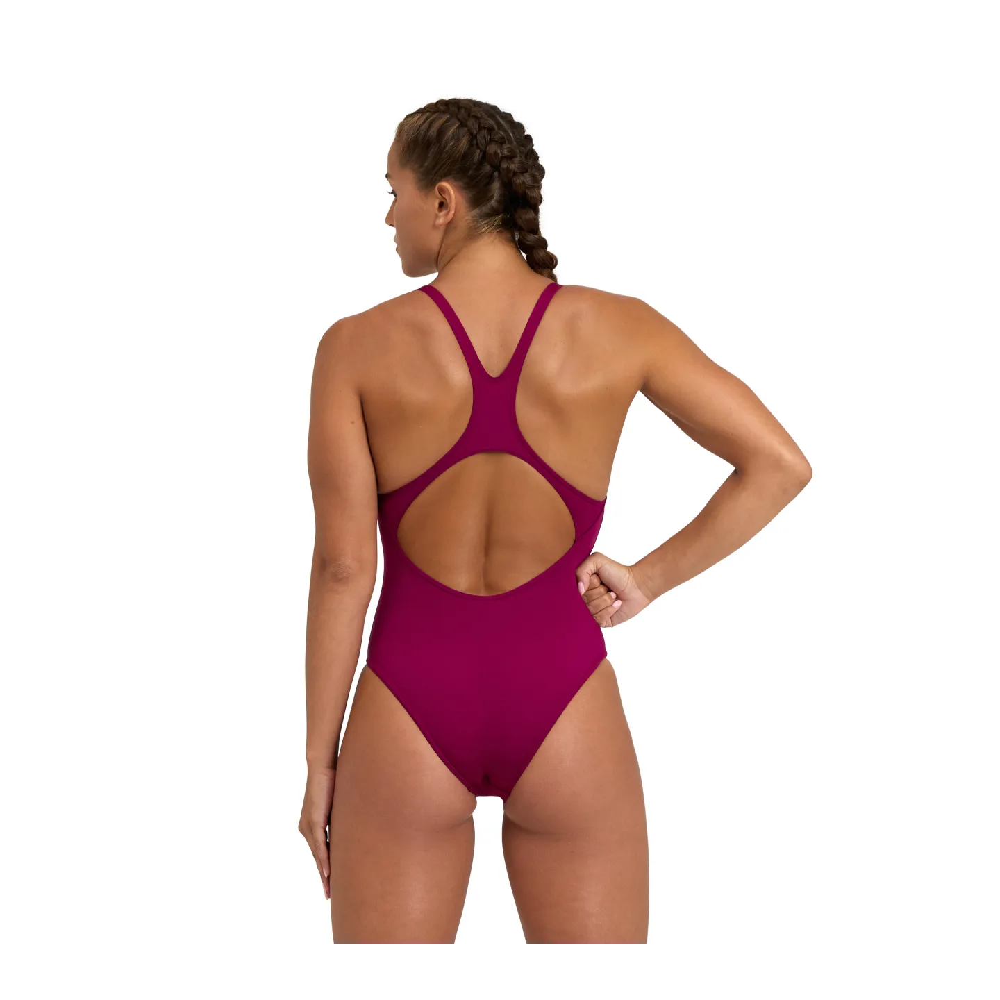 WOMEN'S TEAM SWIMSUIT SWIM PRO SOLID REDFANDANGO-WHITE