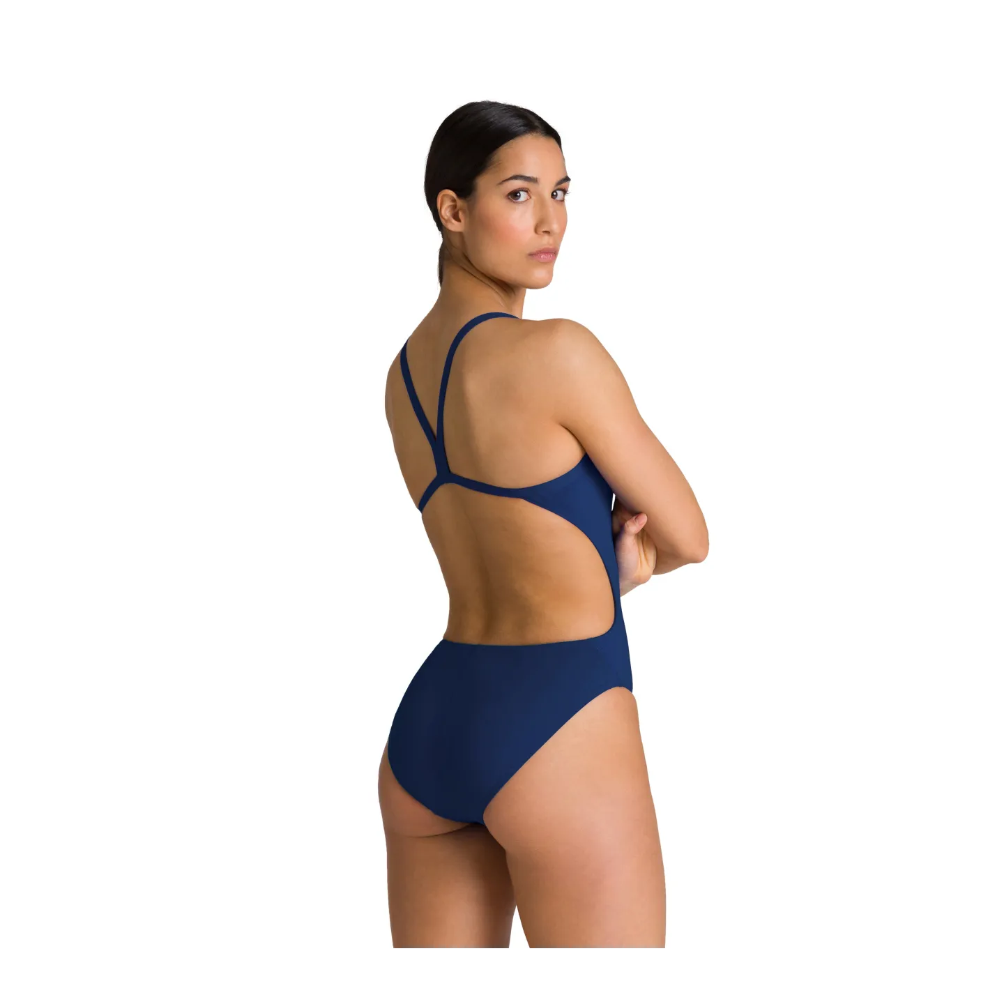 WOMEN'S TEAM SWIMSUIT CHALLENGE SOLID ROYAL-WHITE