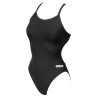 WOMEN'S TEAM SWIMSUIT CHALLENGE SOLID BLACK-WHITE