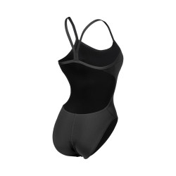 WOMEN'S TEAM SWIMSUIT CHALLENGE SOLID BLACK-WHITE