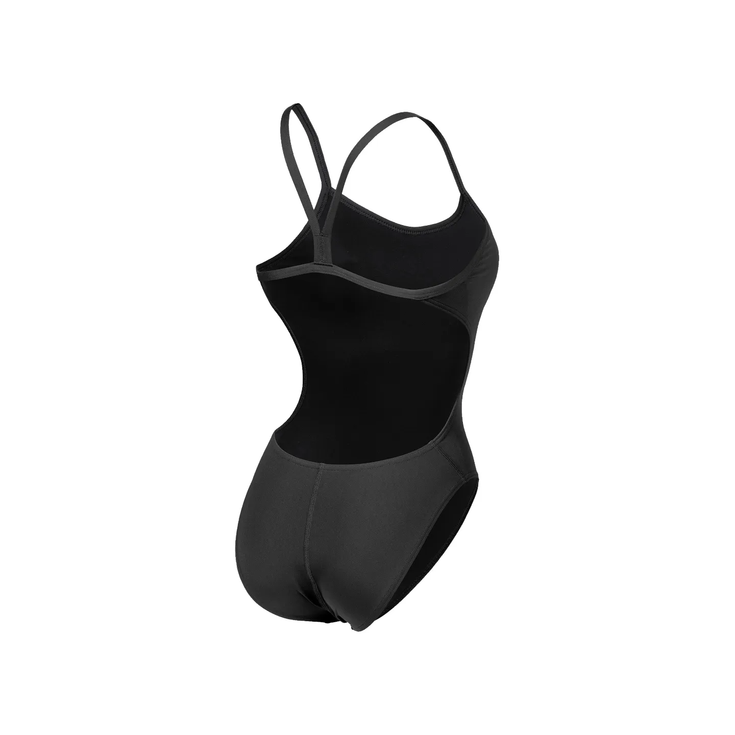 WOMEN'S TEAM SWIMSUIT CHALLENGE SOLID BLACK-WHITE