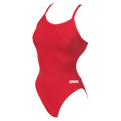 WOMEN'S TEAM SWIMSUIT CHALLENGE SOLID RED-WHITE