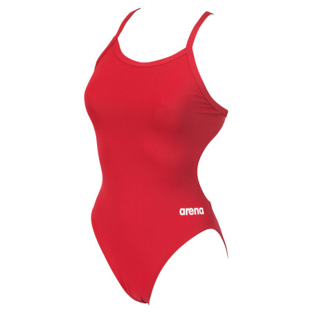 WOMEN'S TEAM SWIMSUIT CHALLENGE SOLID RED-WHITE