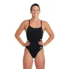 WOMEN'S TEAM SWIMSUIT CHALLENGE SOLID BLACK-GOLD