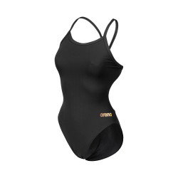WOMEN'S TEAM SWIMSUIT CHALLENGE SOLID BLACK-GOLD
