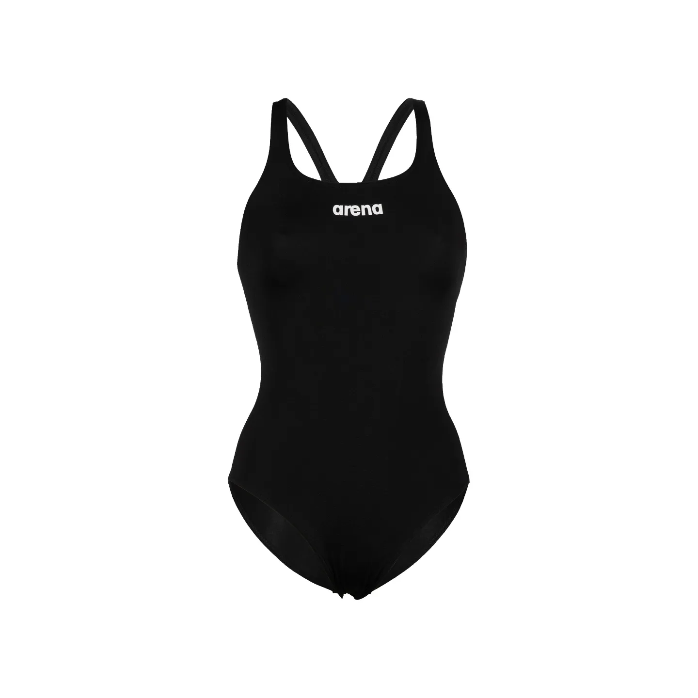 WOMEN'S TEAM SWIMSUIT SWIM PRO SOLID BLACK-WHITE