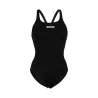 WOMEN'S TEAM SWIMSUIT SWIM PRO SOLID BLACK-WHITE