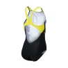 GIRL'S ARENA WAVES BREAKING SWIMSUIT V B BLACK-SOFTGREEN