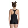 GIRL'S COMBISHORT SWIMSUIT GRAPHIC BLACK-FLUORED
