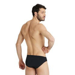 Maillot de Bain MEN'S TEAM SWIM BRIEFS SOLID BLACK-WHITE