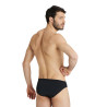 Maillot de Bain MEN'S TEAM SWIM BRIEFS SOLID BLACK-WHITE