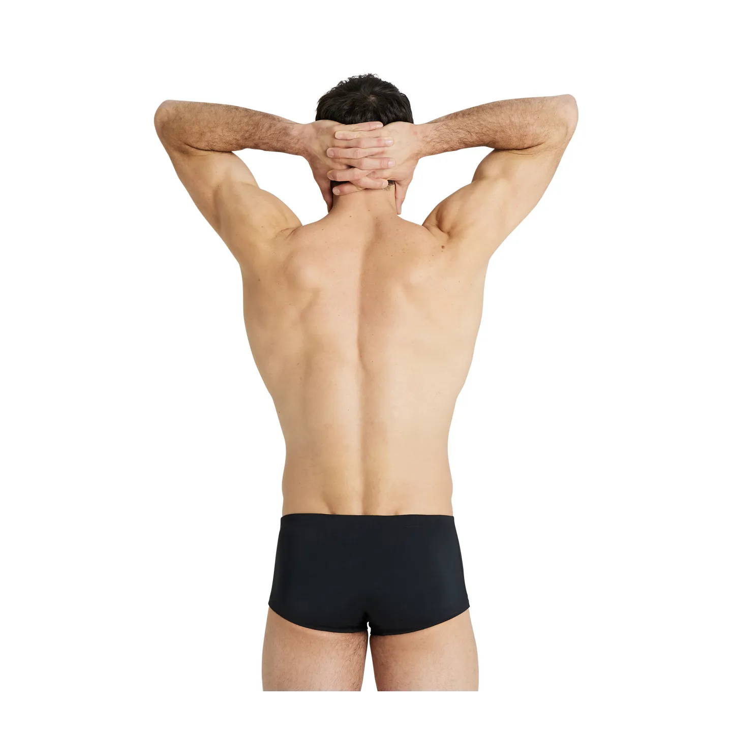 Maillot de Bain MEN'S TEAM SWIM LOW WAIST SHORT SOLID BLACK-WHITE
