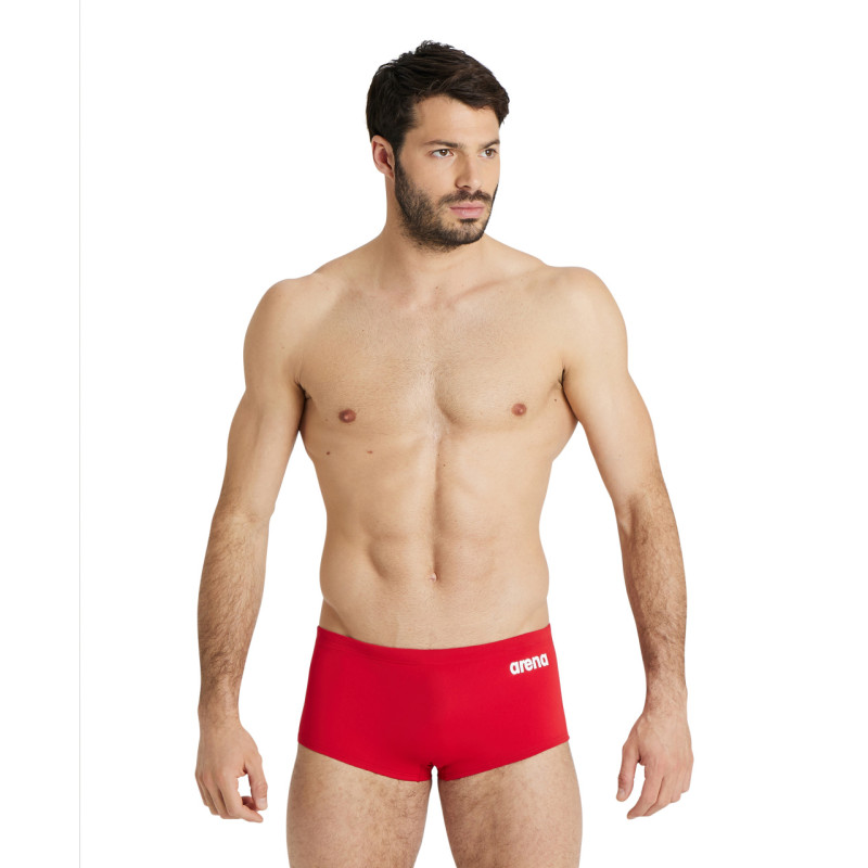 Maillot de Bain MEN'S TEAM SWIM LOW WAIST SHORT SOLID RED-WHITE