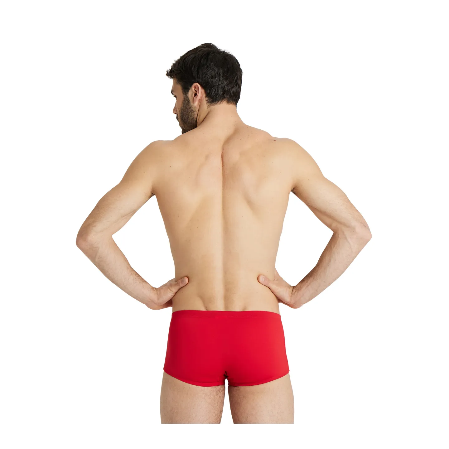 Maillot de Bain MEN'S TEAM SWIM LOW WAIST SHORT SOLID RED-WHITE