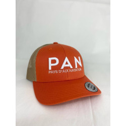 Casquette retro trucker Rustic Orange/Khaki Pays d'Aix Natation