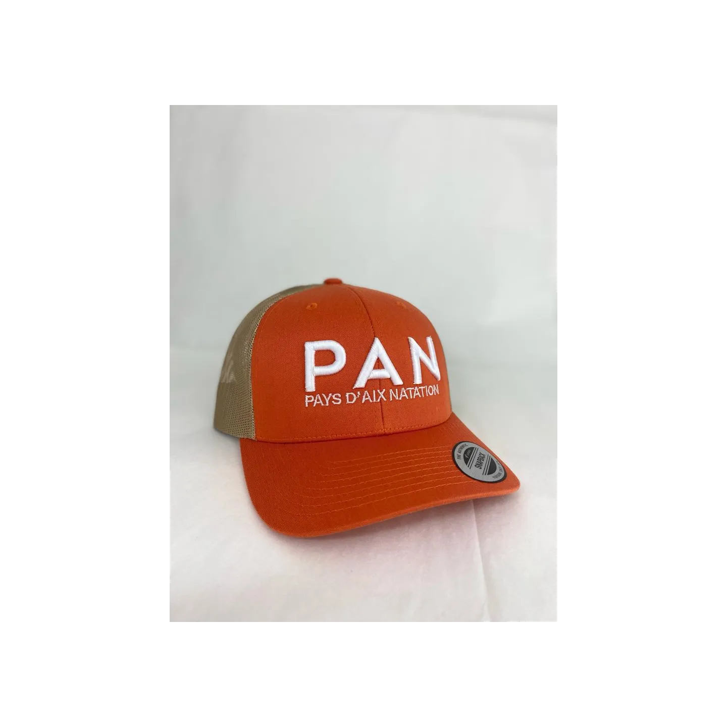 Casquette retro trucker Rustic Orange/Khaki Pays d'Aix Natation