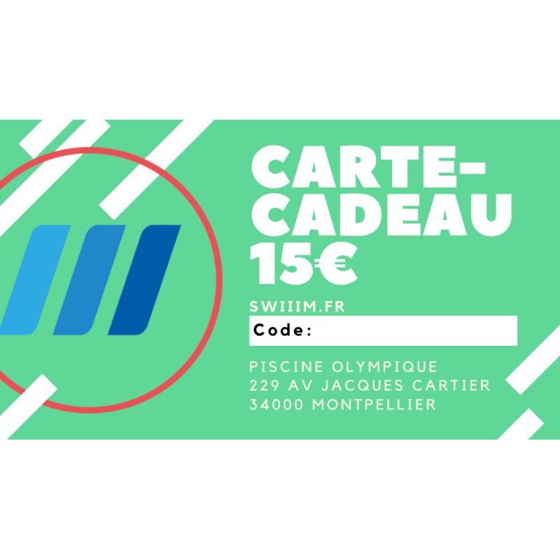 Carte cadeau 15€