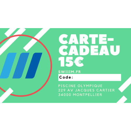 Carte cadeau 15€