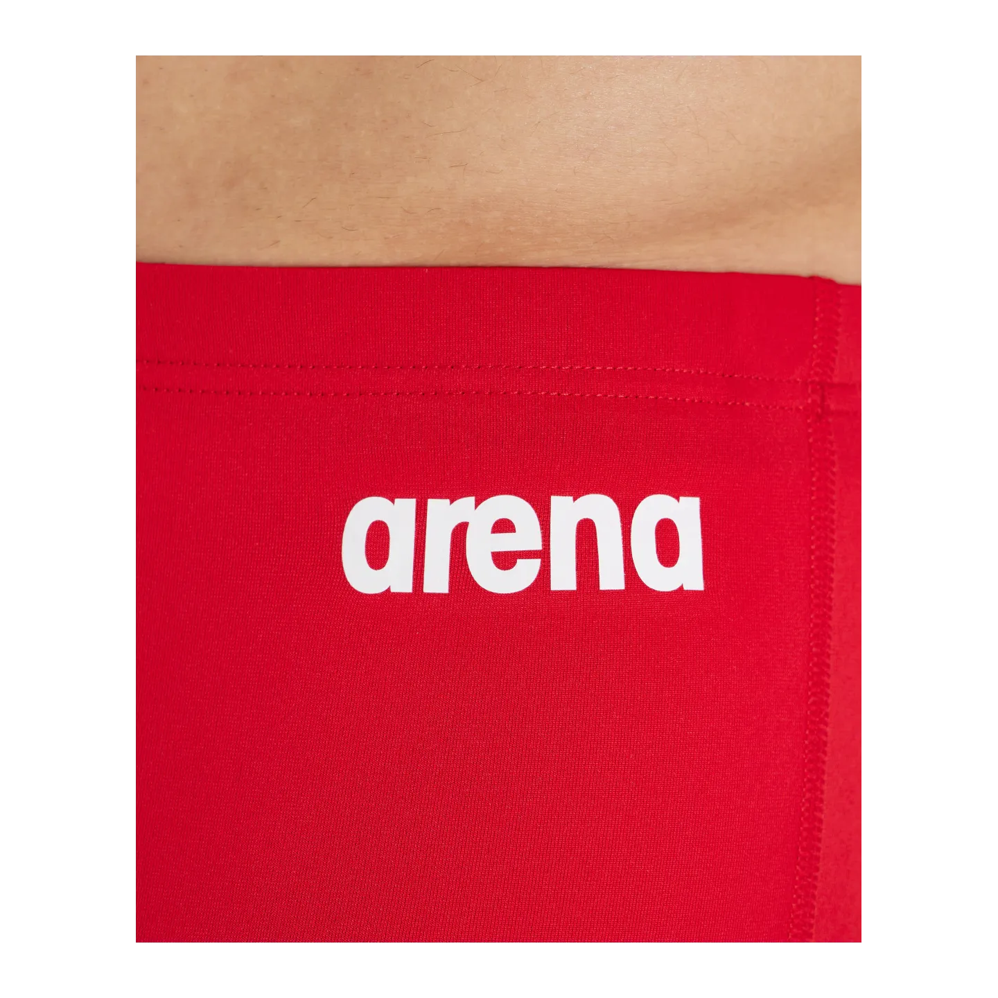 MEN'S TEAM SWIM SHORT SOLID RED WHITE