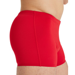 MEN'S TEAM SWIM SHORT SOLID RED WHITE