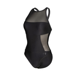 Maillot de Bain WOMEN'S ARENA MESH PANELS SWIMSUIT BLACK