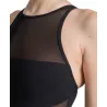 Maillot de Bain WOMEN'S ARENA MESH PANELS SWIMSUIT BLACK