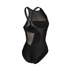 Maillot de Bain WOMEN'S ARENA MESH PANELS SWIMSUIT BLACK