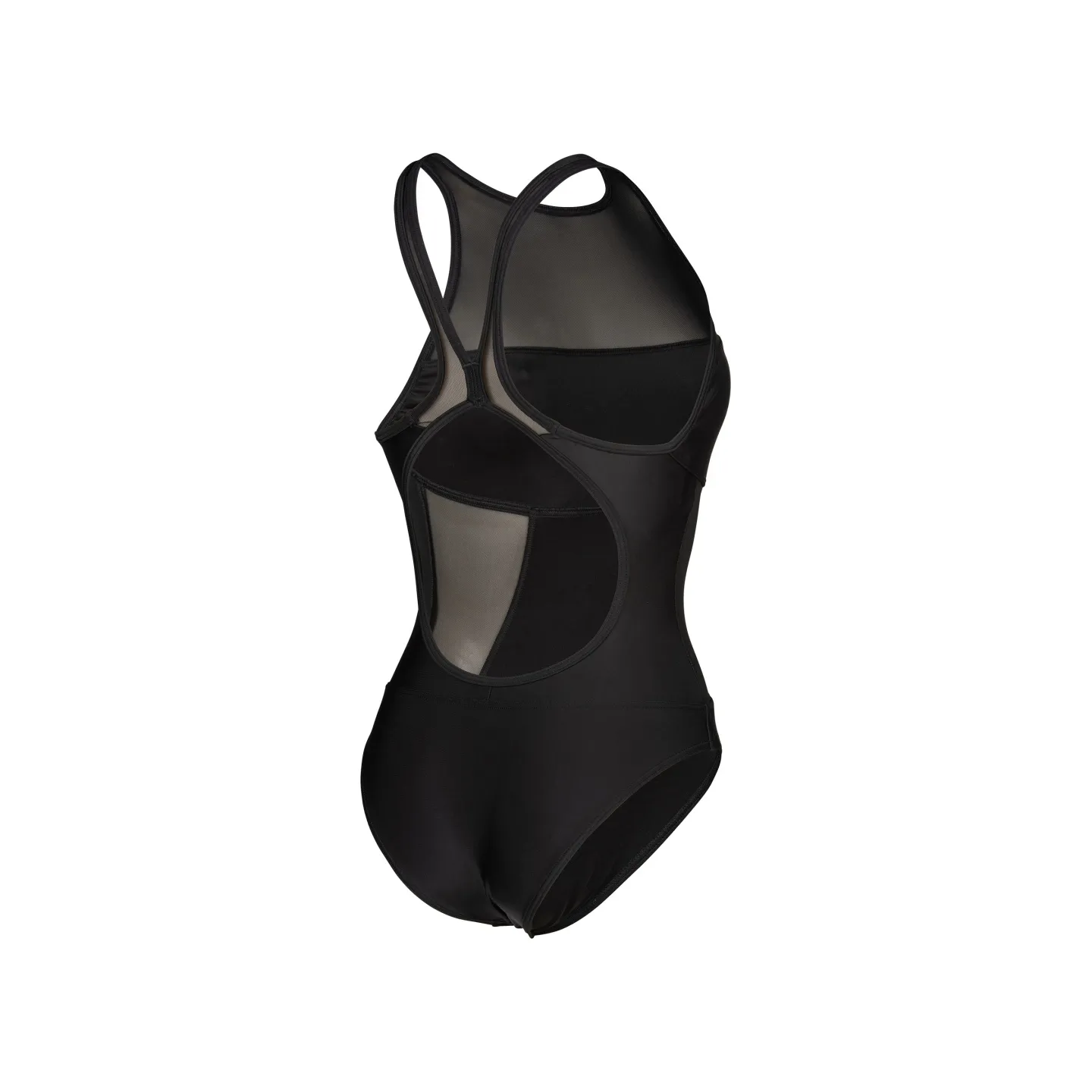 Maillot de Bain WOMEN'S ARENA MESH PANELS SWIMSUIT BLACK