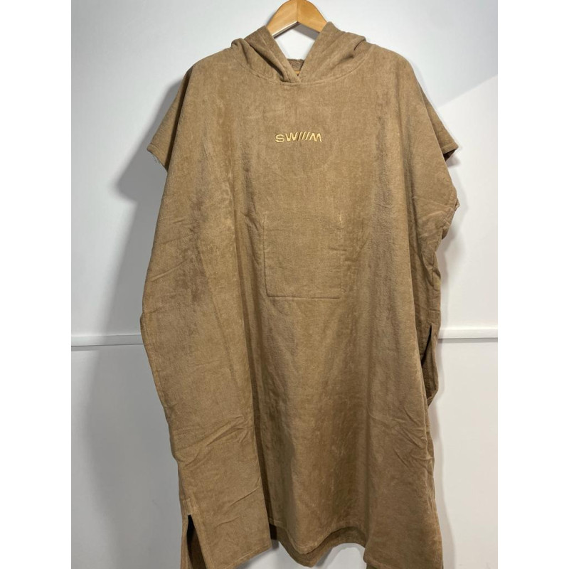 Poncho éponge à capuche CAMEL