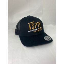 Casquette Retro Trucker Black  ASPTT Montpellier