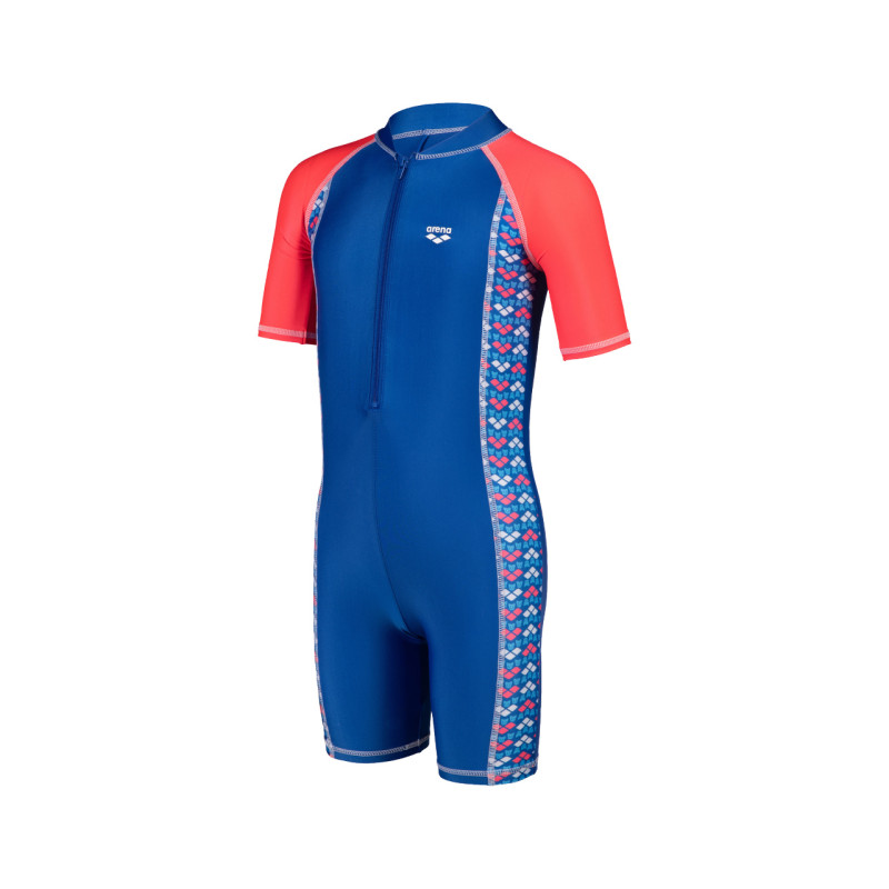 ARENA FRIENDS KIDS UV SUIT ROYAL FLUO RED MULTI