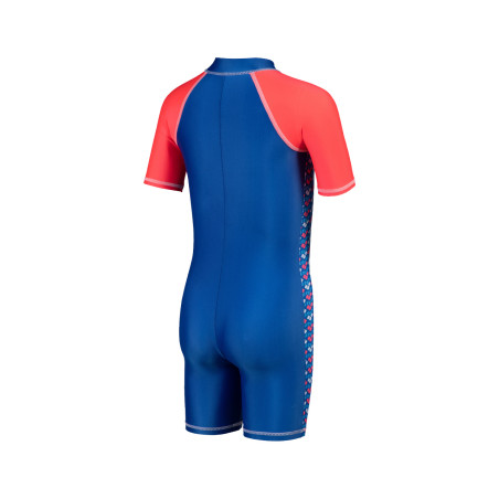 ARENA FRIENDS KIDS UV SUIT ROYAL FLUO RED MULTI