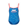 KIDS GIRL ARENA FRIENDS SWIMSUIT U BACK ROYAL FLUO RED MULTI