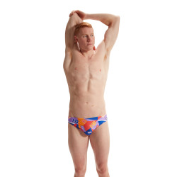 Maillot de Bain Homme ECO+ 5CM ALLOV DIG BRIEF RED/BLU