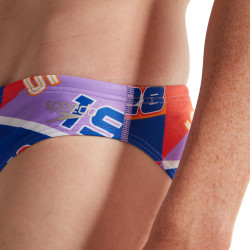 Maillot de Bain Homme ECO+ 5CM ALLOV DIG BRIEF RED/BLU