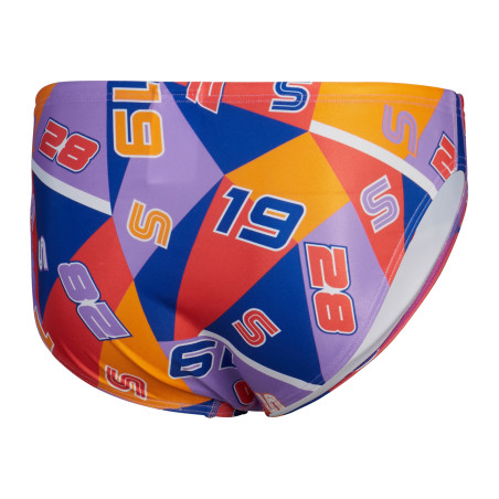 Maillot de Bain Homme ECO+ 5CM ALLOV DIG BRIEF RED/BLU