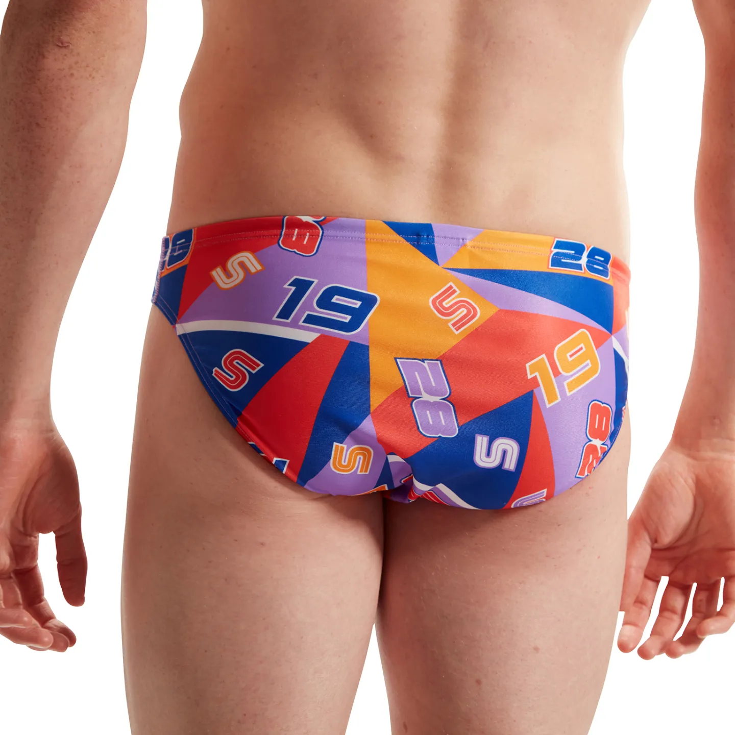 Maillot de Bain Homme ECO+ 5CM ALLOV DIG BRIEF RED/BLU